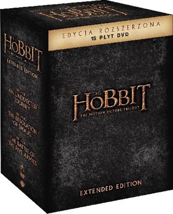 Hobbit: Trylogia Wydanie rozszerzone (15 DVD)